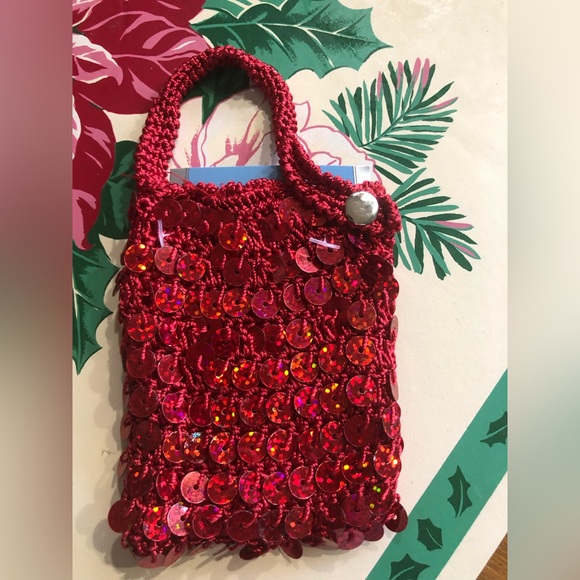 Sequined Holiday Gift Card Pouch - Picture 1 of 1